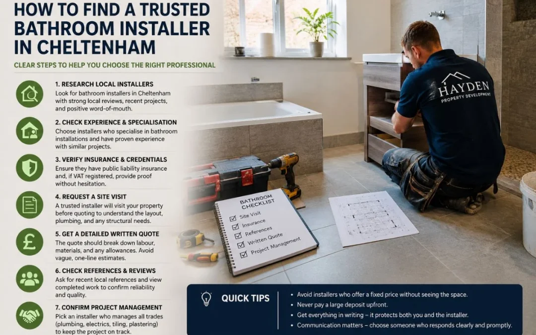 How to Find a Trusted Bathroom Installer in Cheltenham